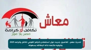 تحديث مهم.. تفاصيل جديدة حول استعلام بالرقم القومي تكافل وكرامة 2025 وكيفية متابعة حالة البطاقة بسهولة